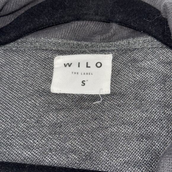 Wilo The Label Women’s Bella Half Zip Pullover Sweater Gray Size Small - Picture 4 of 5